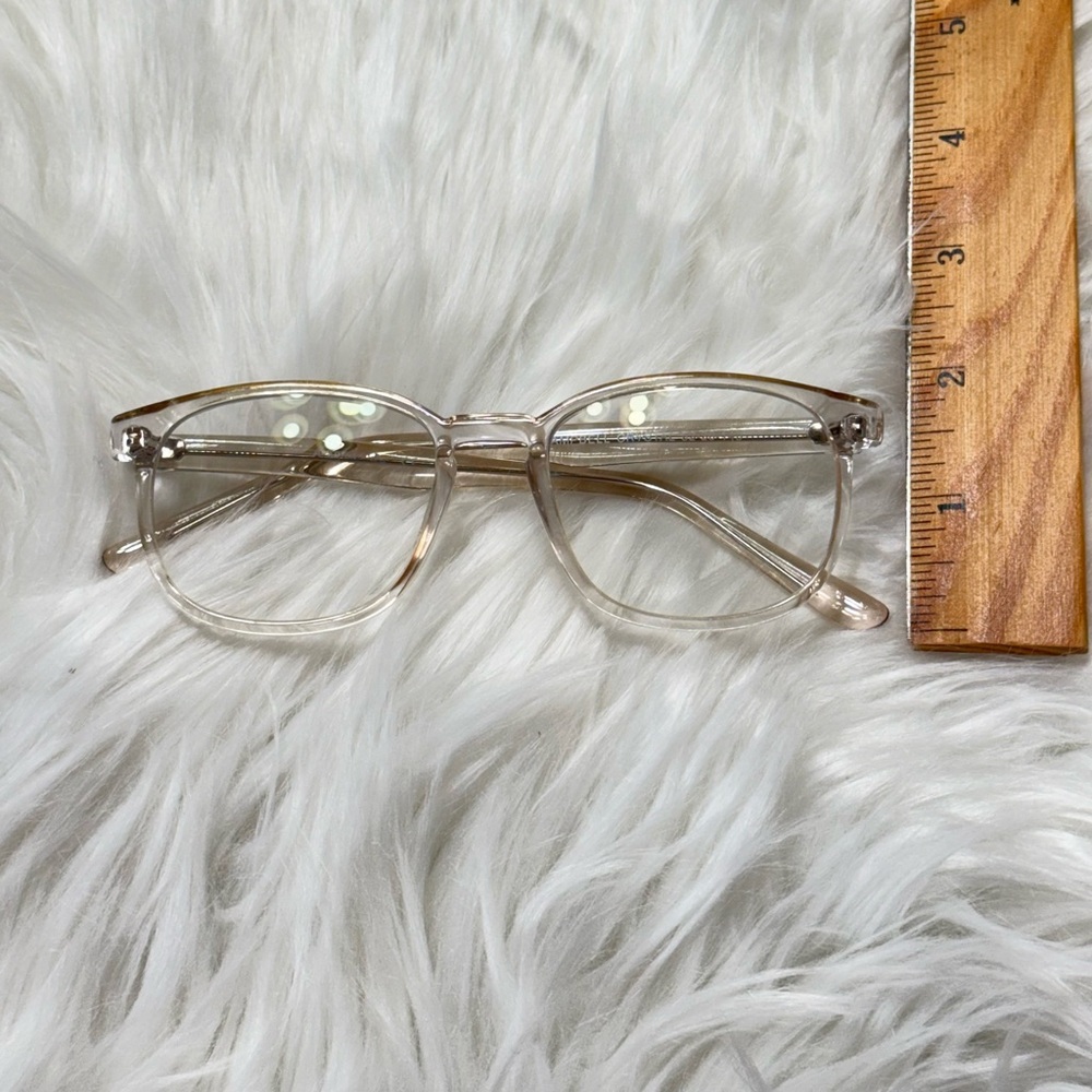 Clear Plastic Eyeglasses Frames Eyewear Unisex - image 3